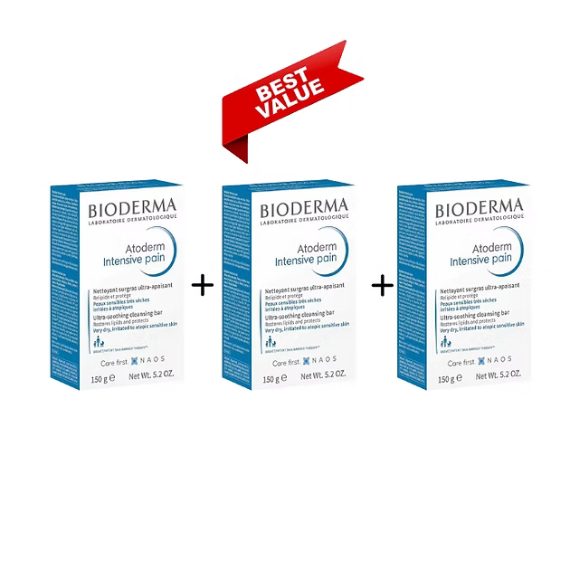 Bioderma Atoderm Intensive Ultra-Soothing Cleansing Bar 150GM