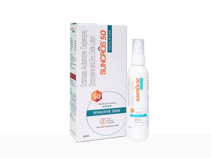 Suncros Aqua Lotion SPF 50 60 ML Pack Of 2